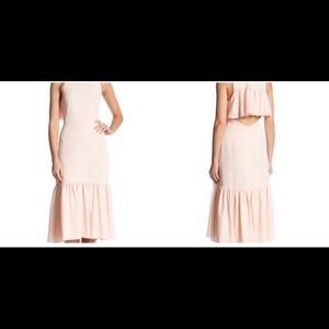 Rebecca Taylor Ruffle Hem Crepe Dress